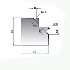 press brake 2v dies M60-90-02 with 90degree